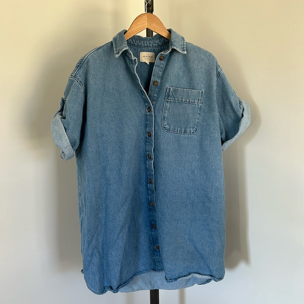 Sézane denim dress